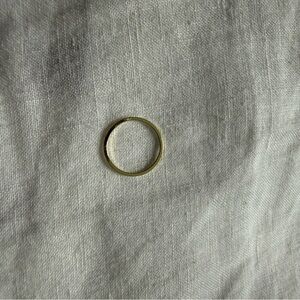 Yellow gold ring size 6